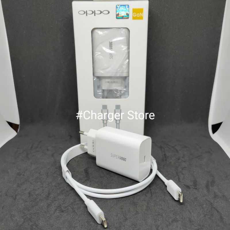 Charger Oppo PD Type C Ke Type C ORIGINAL 100% 65W 6.5A Super Fast Charging Super VOOC