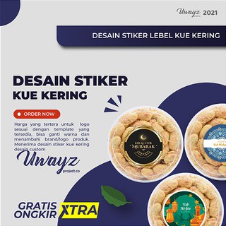 Beli Jasa Desain Sticker Custom Sticker Label Toples Hampers Parcel Kue Kering Idul Fitri Seetracker Indonesia