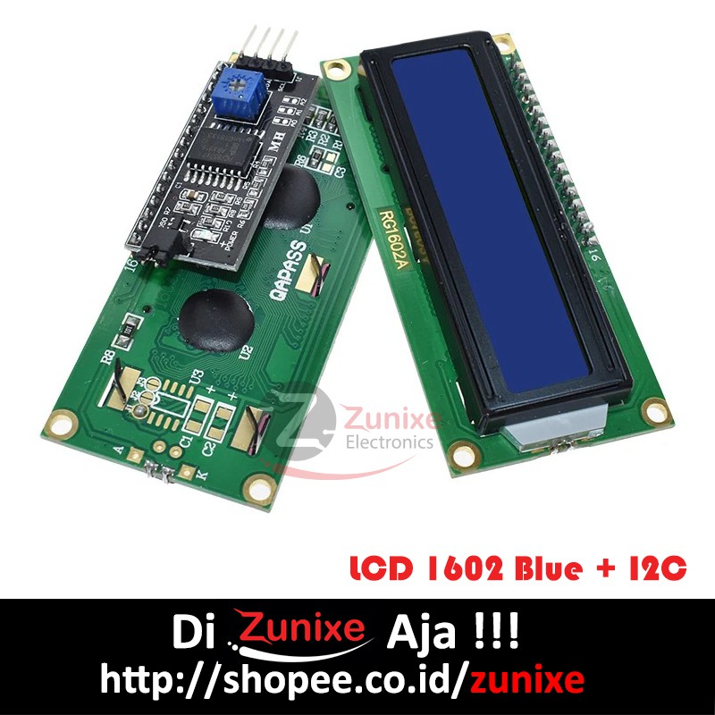 LCD 1602 BLUE BACKLIGHT WITH I2C SERIAL INTERFACE MODULE TERSOLDER