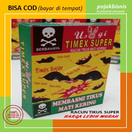 1 SACHET RACUN TIKUS MATI KERING SUPER TIMEX / PEMBASMI TIKUS AMPUH