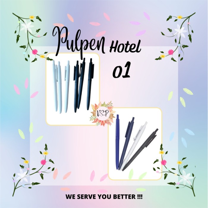 

Pulpen Plastik PP Hotel 01 / Souvenir Wedding Seminar kit Murah