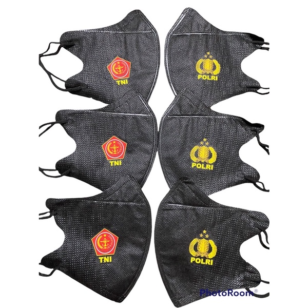 MASKER DUCKBILL LOGO TNI POLRI