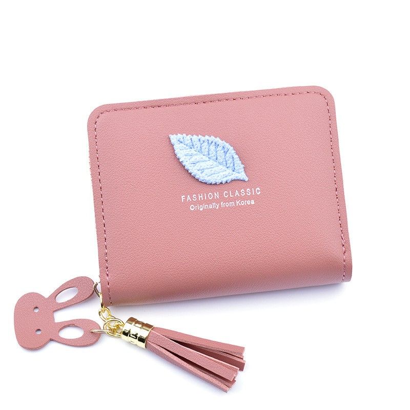 Medan Termurah KD40 Korean style Dompet  mini Cantik daun import dompet wanita