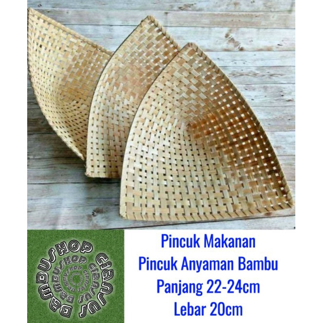 Jual Pincuk Bambu Pincuk Pecel Pincuk Anyaman Bambu Piring Pincuk