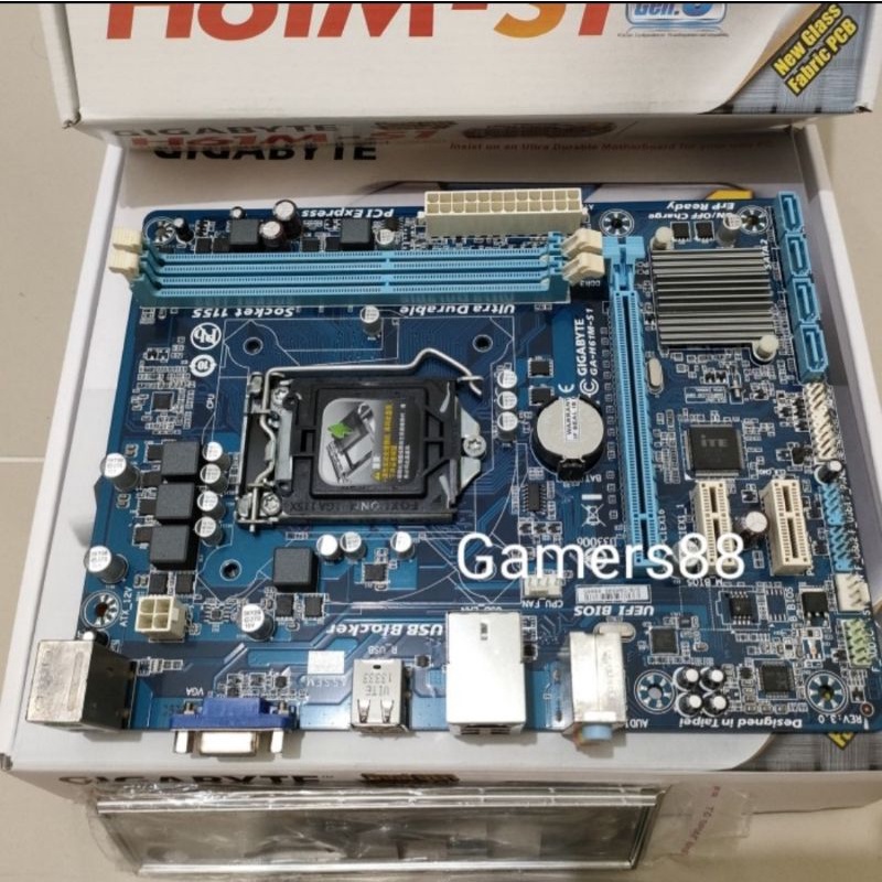 Motherboard Gigabyte H61M-S1 Mainboard Mobo Socket 1155