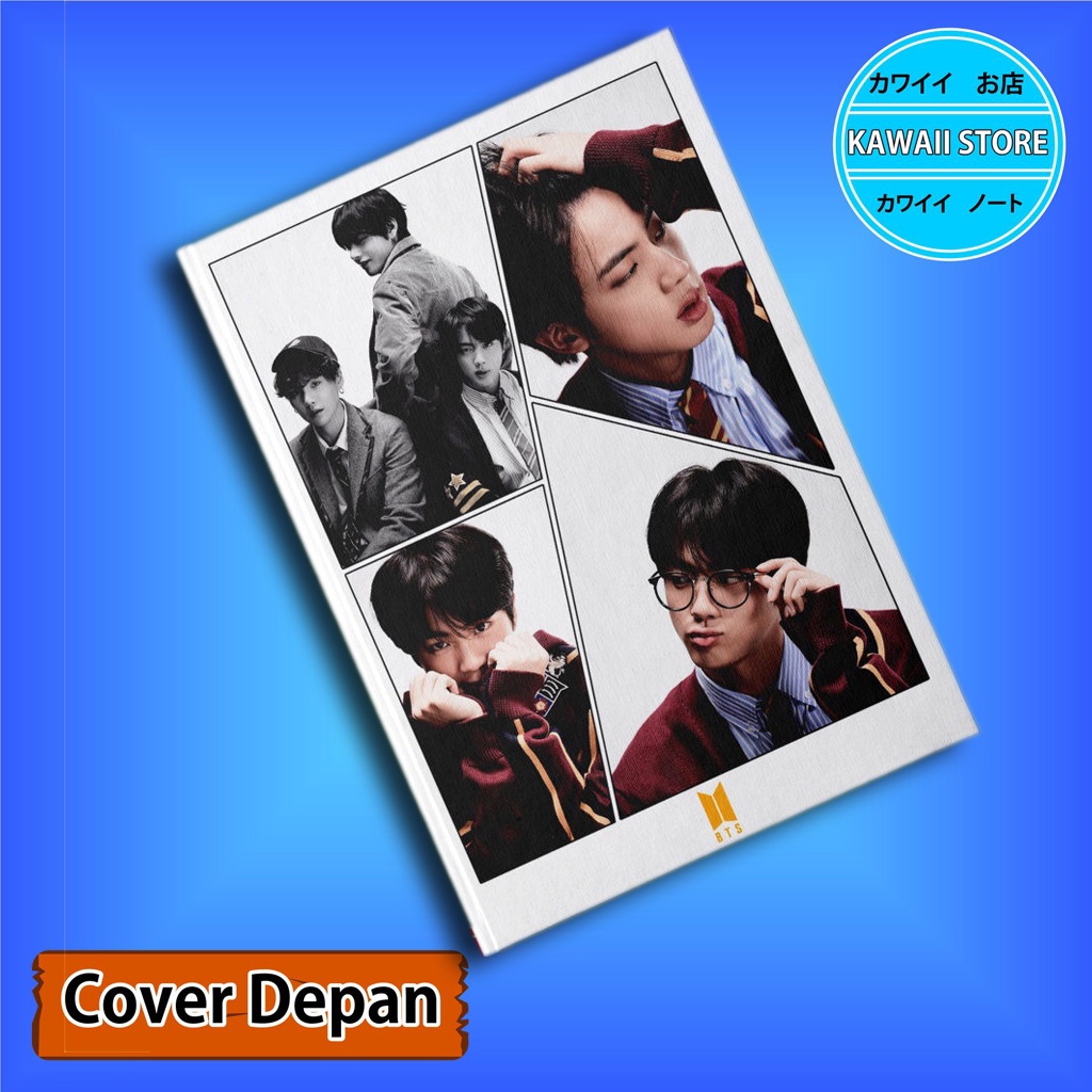 

Notebook / Pocket book Hard Cover Kpop Bts FRAME JIN uk A5 & A6 / Notes Book