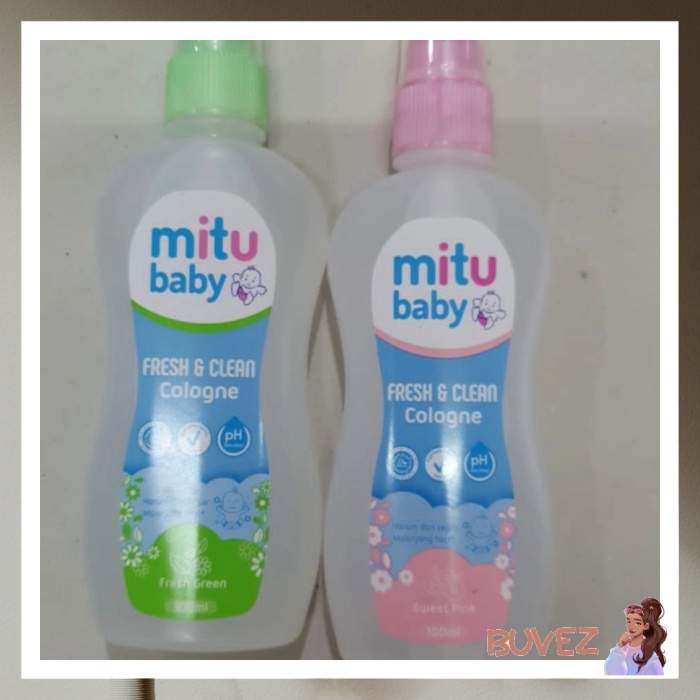 MITU BABY COLOGNE FRESHCLEAN SWEET PINK 100 ML - SWEET PINK 5OML NEWQUALITY