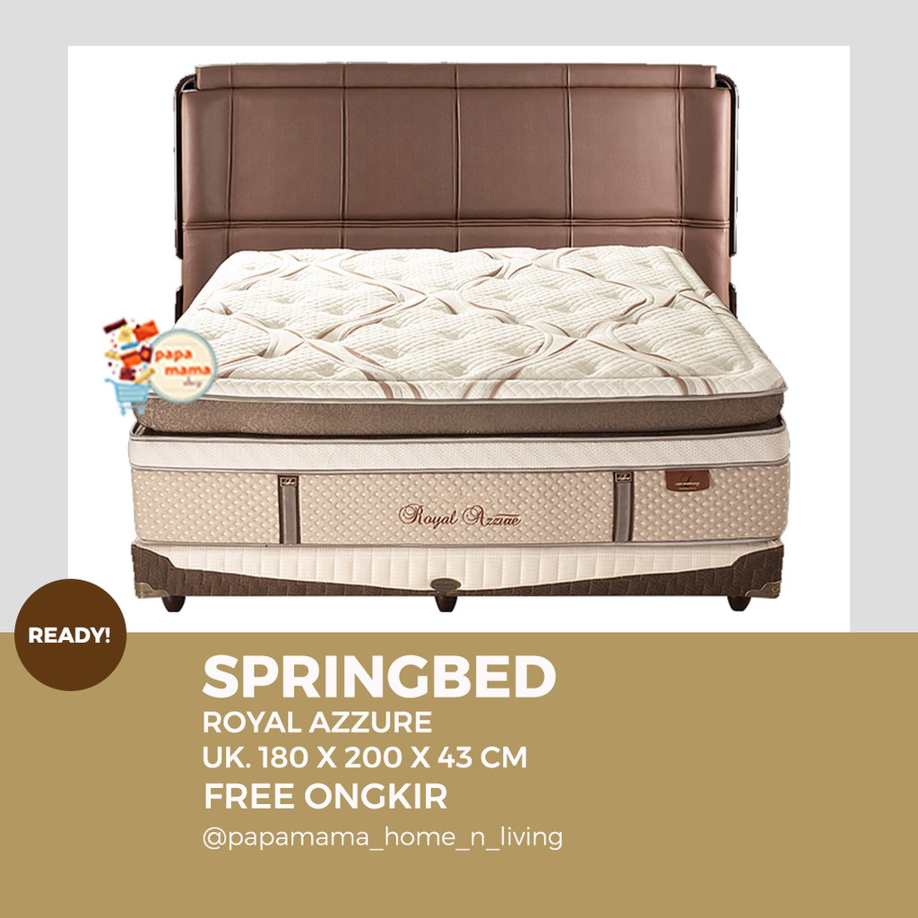 Springbed Lady Americana Royal Azzure - Matras Only 180x200 - Springbed Tebal 45cm - Medan