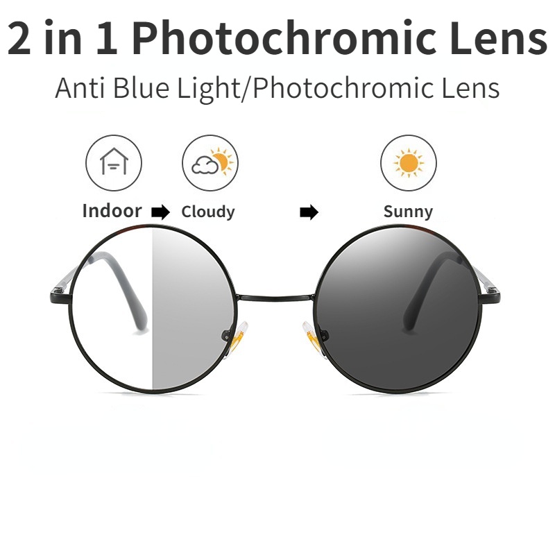 Kacamata Photochromic Anti Radiasi Anti Blue Ray Transition Untuk Pria Dan Wanita