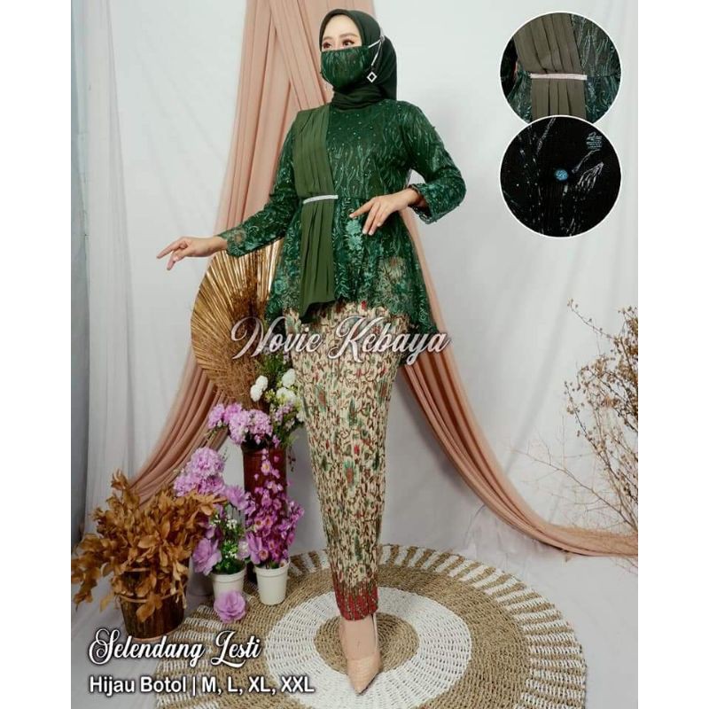 SETELAN KEBAYA AURORA SELENDANG SERUTY/KEBAYA TERLARIS/KEBAYA TERMURAH