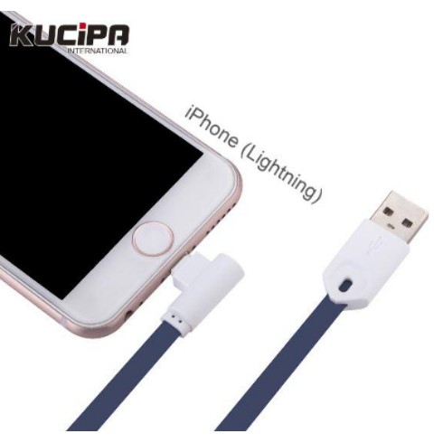 Kabel Charger Data USB 2 in 1 Combo KUCIPA 3,5A 1Port Micro dan Lightning