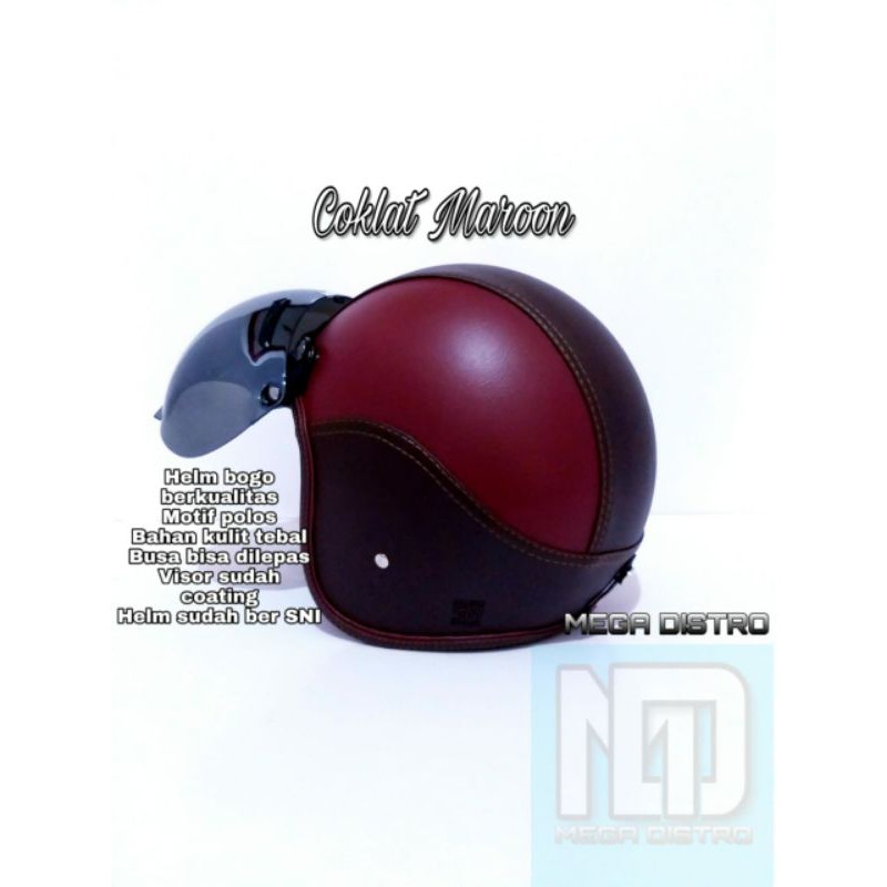 

bogo original coklat maroon
