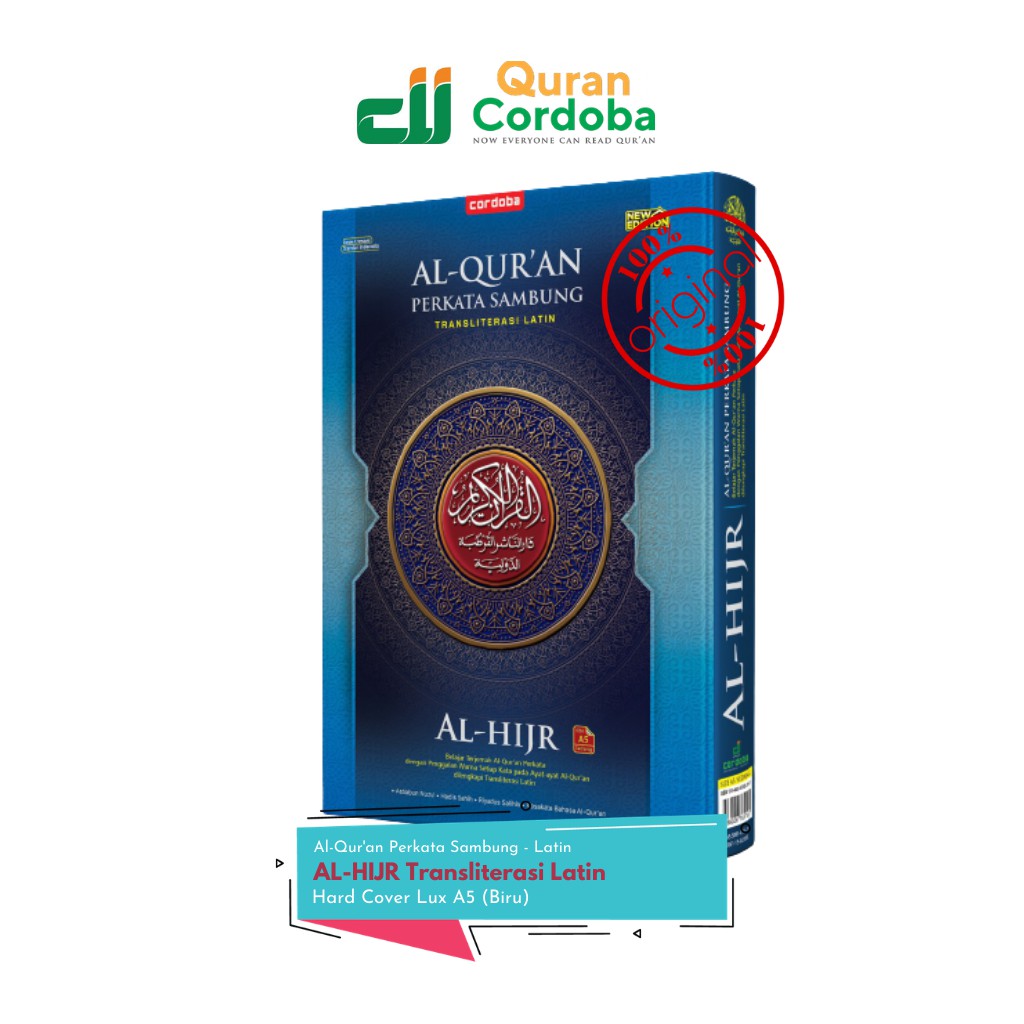Al Quran Latin Perkata Sambung - Al Qur'an Terjemahan Perkata Transliterasi Latin - Al Hijr Biru