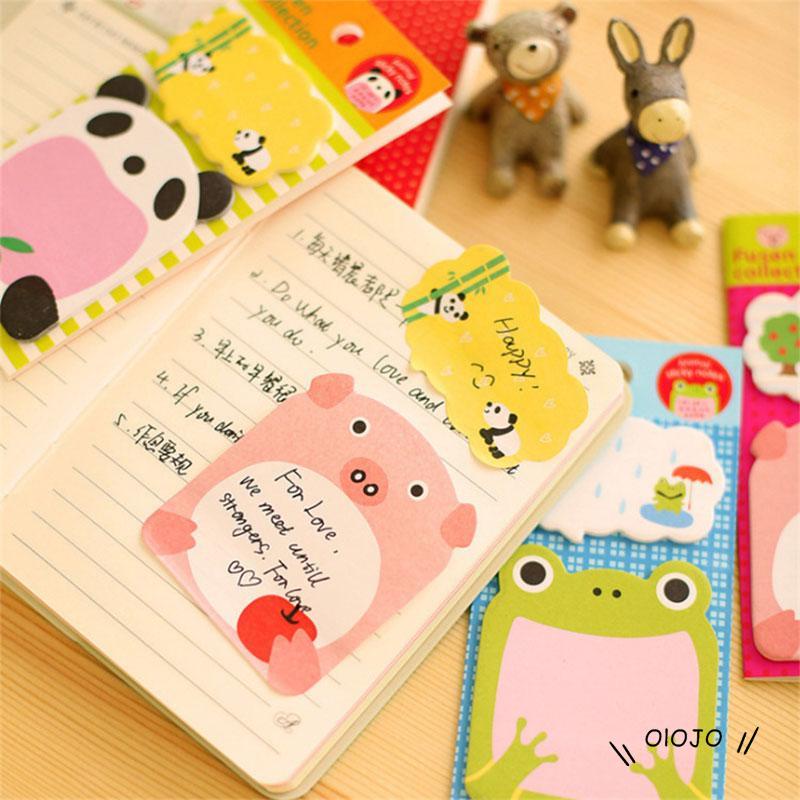 20 Lembar Sticky Note / Memo Pad Bentuk Binatang Kawaii Untuk Pelajar / Kantor - ol2