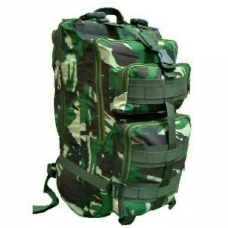 COD !!! TAS RANSEL LIBANON LORENG TNI OUTDOR PREMIUM CORDURA BESAR 35 LITER