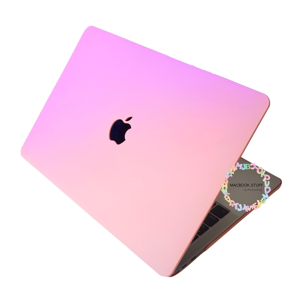 CASE MACBOOK GRADASI PASTEL LAVENDER-PINK NEW AIR PRO RETINA 11 12 13 14 15 16 INCH NON /  WITH CD ROOM / TOUCHBAR / TOUCH ID / M1 M2 2020 2021 2022