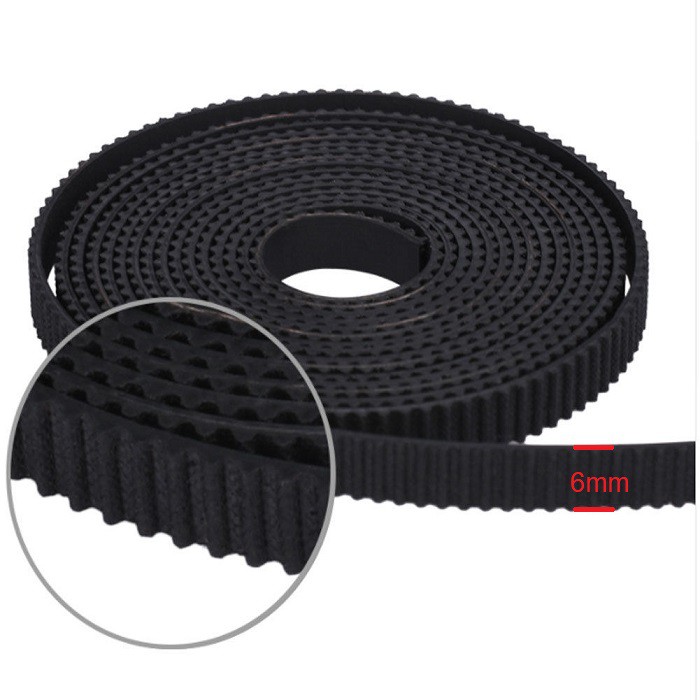 INDOCART Timing Belt 3D Printer Open 2GT GT2 Pt 2mm W 6mm Steel Core