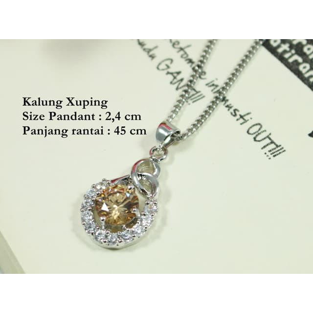 Kalung wanita Xuping- Diamond Citrine