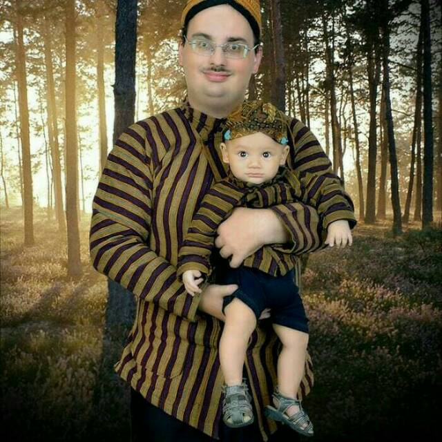 BAJU PAKAIAN SURJAN LURIK PRIA DEWASA BAHAN TENUN MURAH ADAT JAWA JOGJA SOLO