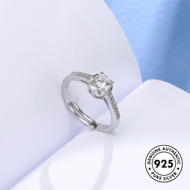 Cincin Sterling Silver 925 Model Terbuka Untuk Wanita