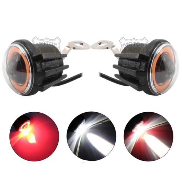 Lampu Tembak Lampu Kabut Lampu Sorot Mini Projector Lampu Tembak Spion Angel Eyes R122