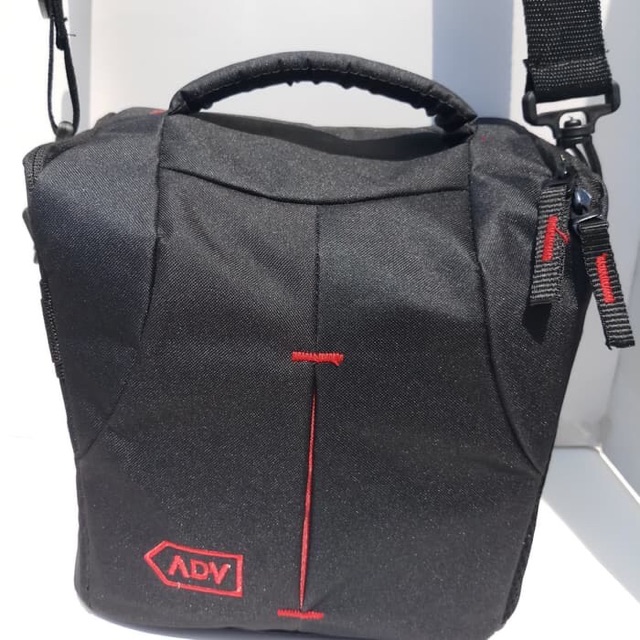 tas kamera sony nikon canon fujifilm dslr 2 lensa