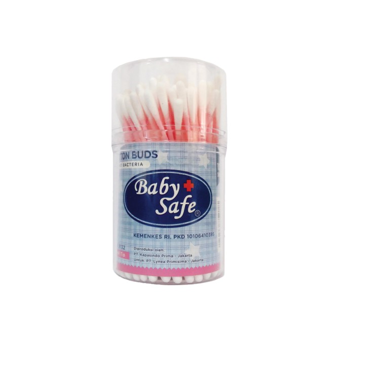 babysafe cotton bud POT small tip /pembersih kuping//cotton