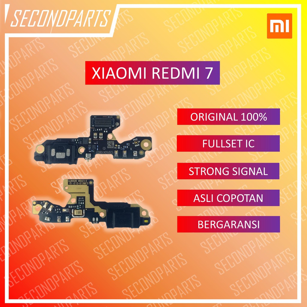 KONEKTOR CHARGER PAPAN MIC PLUG IN XIAOMI REDMI 7 ORIGINAL COPOTAN