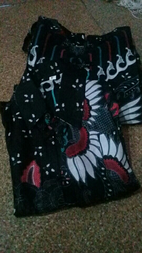 Batik Couple Keluarga Sania Ruffle Ori Ndoro Jowi Dnt Kupu Putih