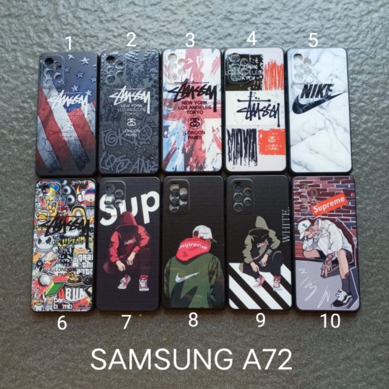 Case gambar Samsung A72 motif cowok ( 4 motif ) soft softcase softshell silikon cover casing kesing housing