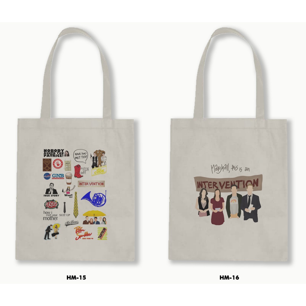 TOTE BAG BLACU - HOW I MET YOUR MOTHER / HIMYM 01