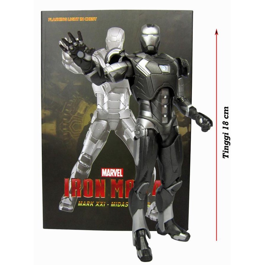 Action Figure Iron Man Mark Xxi Midas Armor Kws Britaniastoreid