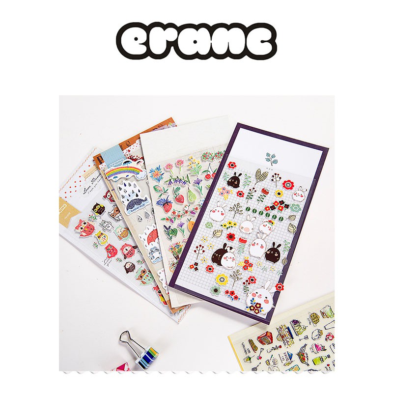 Stiker label cat u dekorasi, scrapbook, art craft, album diary anak