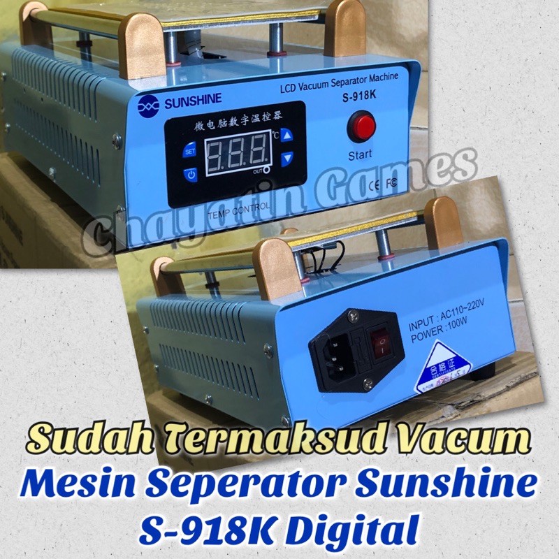 Mesin Separator Sunshine S-918K - Alat Pemisah LCD Touchscreen Digital