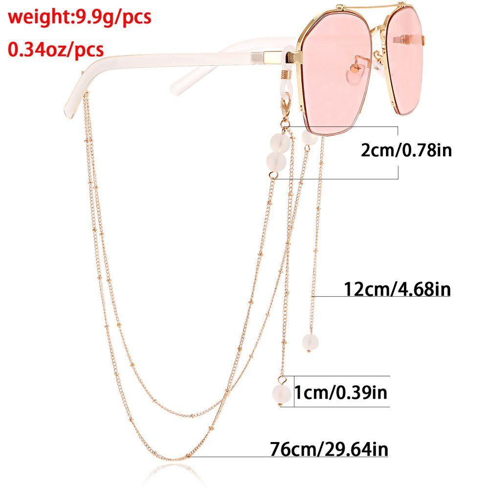 Lily Mutiara Rantai Kacamata Anti Slip Adjustable Glasses Neck Chain Face Lanyard Strap