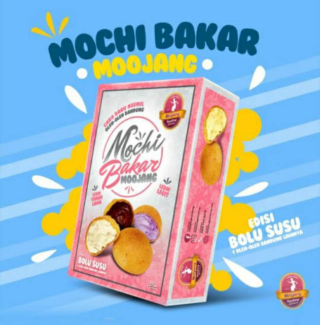 [KHUSUS P.JAWA] Mochi Bakar Susu Mix Moojang Bandung dengan mix varian rasa yang creamy Chewy Soes