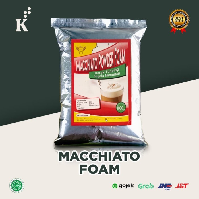 

Krimer- Macchiato Powder Foam / Bubuk Busa Macchiato Javaland 1 Kg -Krimer.