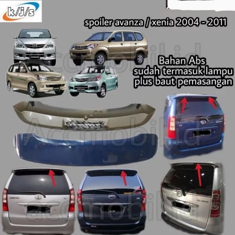 SPOILER AVANZA/XENIA 2005-2010 MODEL ORIGINAL