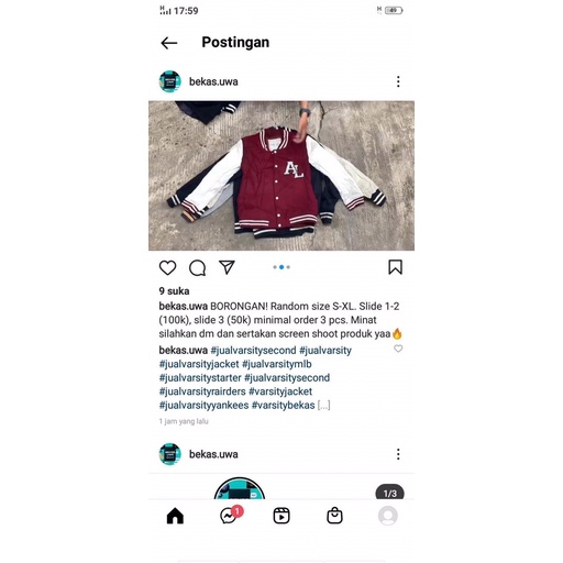 Borongan jaket varsity