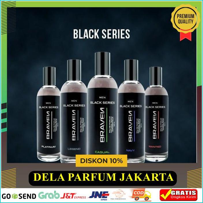 PARFUM BRAVEN BLACK EAU DE PARFUM 100ML - PARFUM PRIA KUALITAS BERKELAS