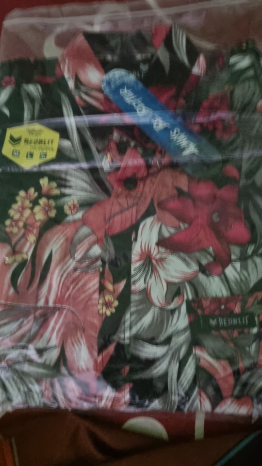 Kemeja Motif Lengan Pendek / Kemeja Surfing Atasan Pria (bisa Cod)