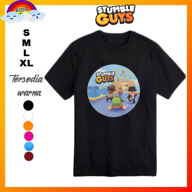 Stumble guys guy baju kaos shirt distro Anak stumble guys guy kaos stumble guys guy/Baju stumble guy