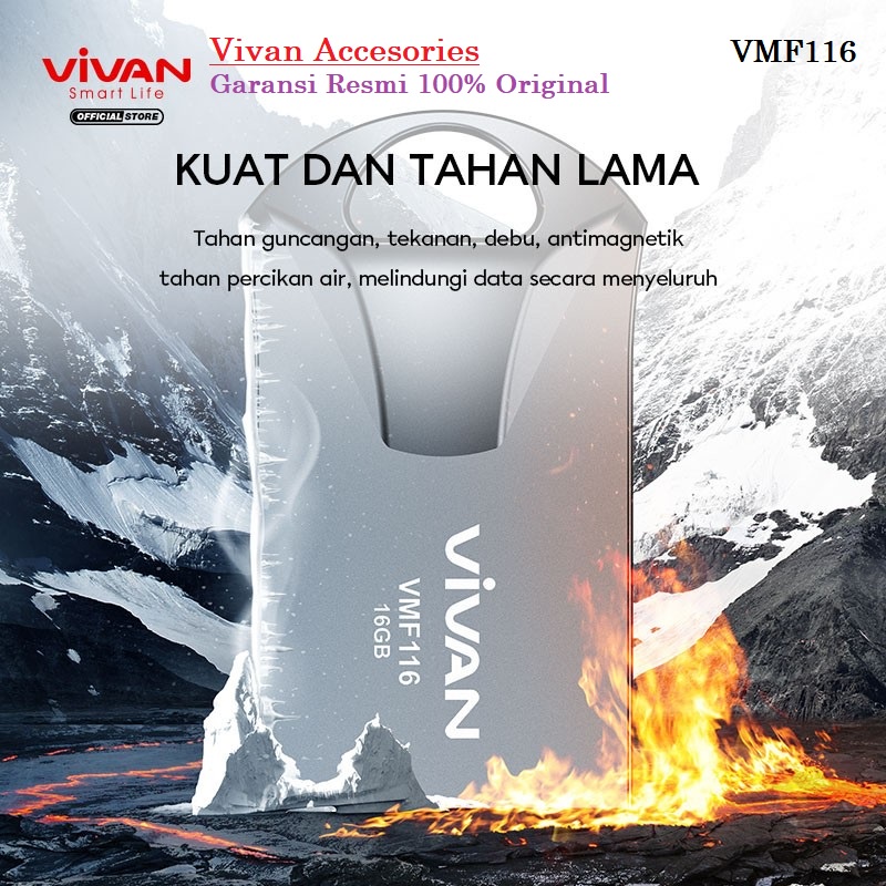 Vivan VMF116 16GB / VMF132 32GB High Speed Flashdisk Small &amp; Portable