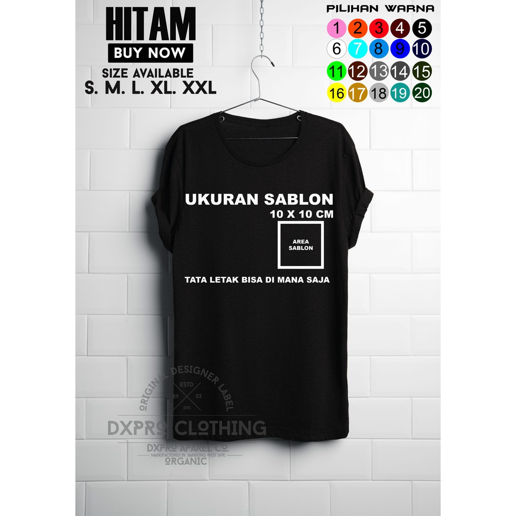 Kaos Baju Custom Sablon Satuan Design Suka Suka