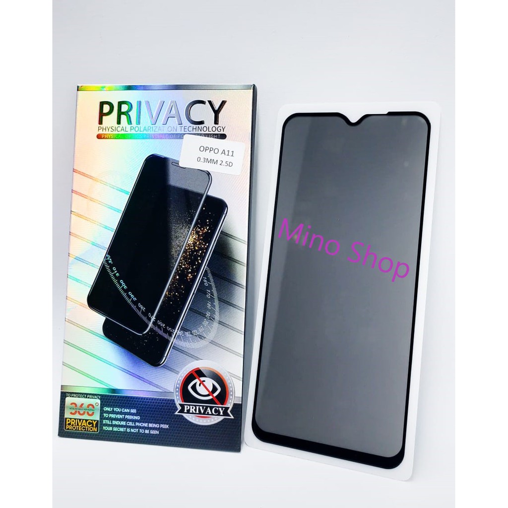 TEMPER GLASS - TG OPPO A11 ANTY SPY 5D FULL SCREEN COVER