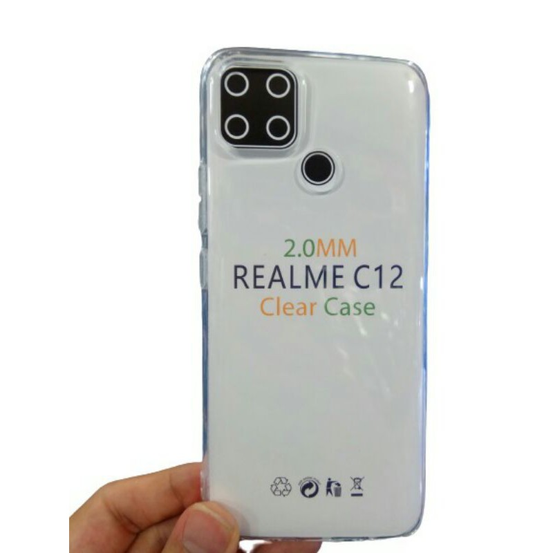 REALME C25S C25 C12 NARZO 30A 20 SILIKON BENING TRANSPARAN CASING BAHAN TEBAL ANTI JAMUR