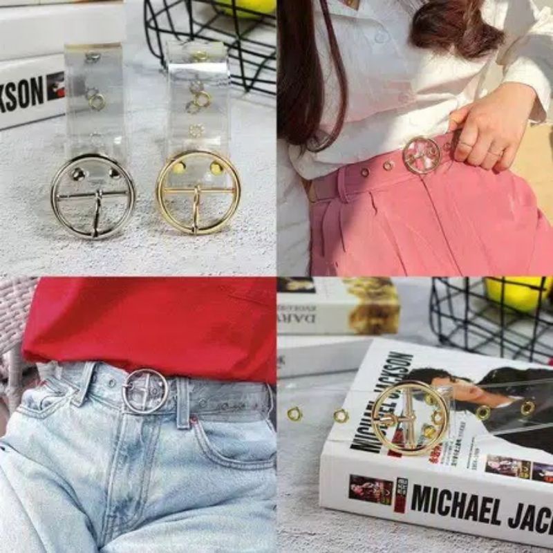 ZB - MIKA BELT TRANSPARANT BELT KOREA FULL RING BELT WANITA IKAT PINGGANG WANITA TERLARIS BELT MURAH
