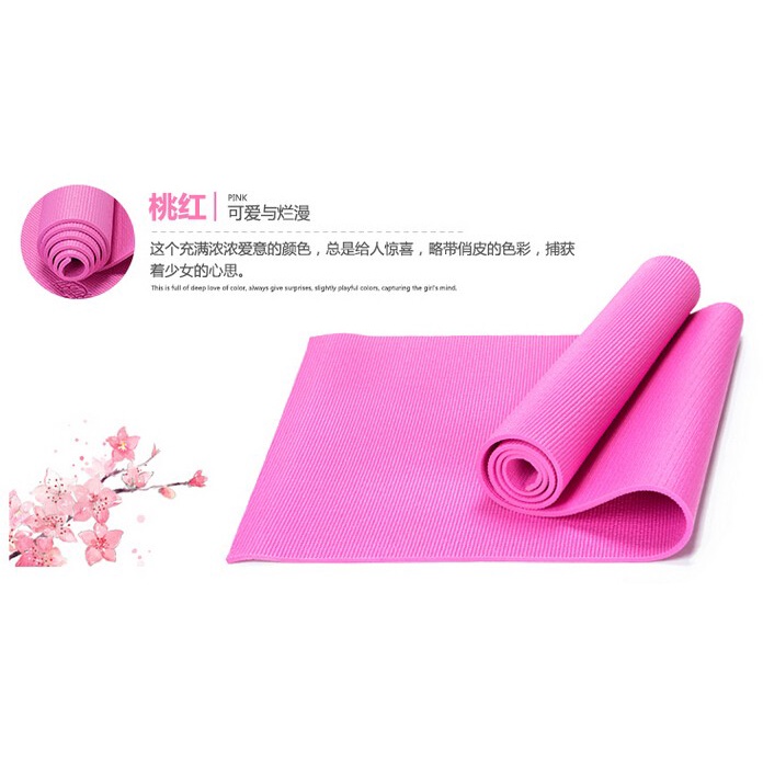 yoga mat matras pilates gym fitness senam alat olahraga kesehatan anti slip plank good quality tebal