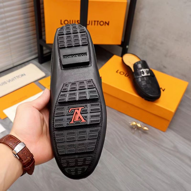 sepatu sandal lv pria slide sendal flat selop cowok mirror model terbaru 2022 lou is vuitton