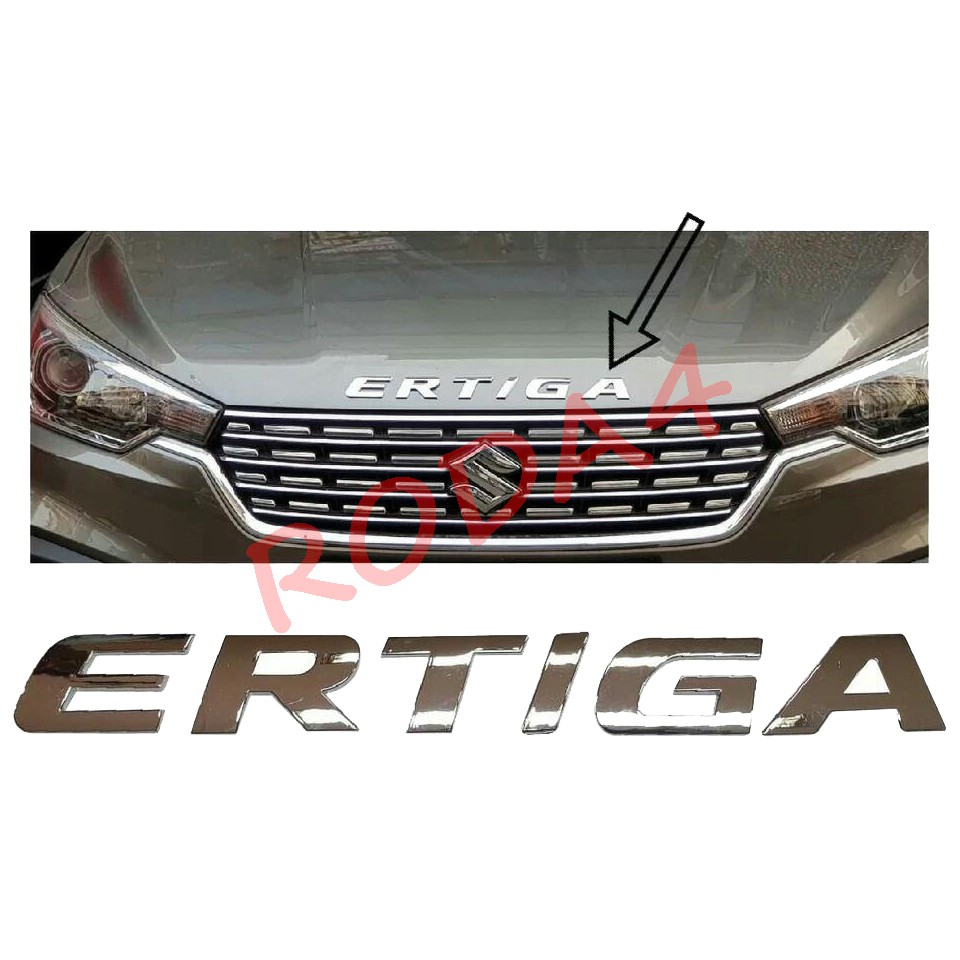 BIG SIZE Emblem ERTIGA Logo Kap Mesin ERTIGA Chrome